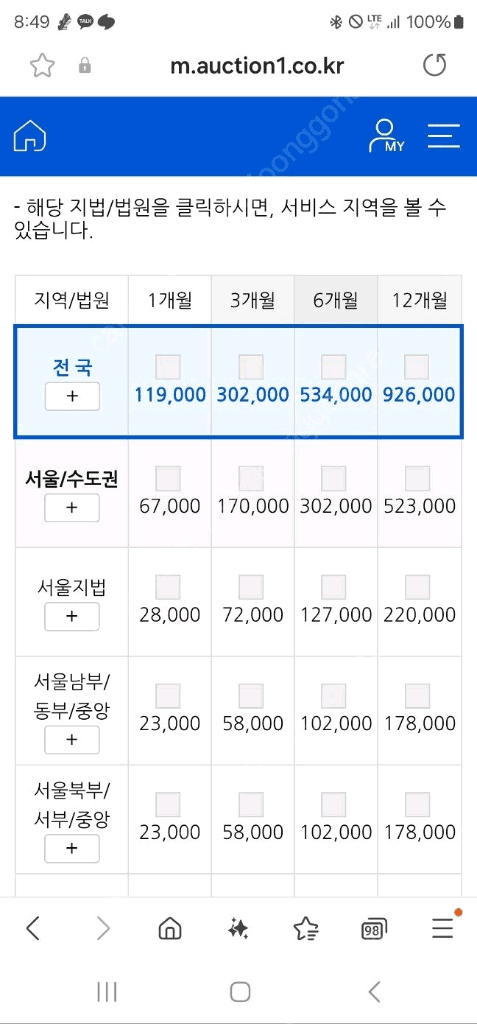 옥션원 (굿옥션) 전국 1년 이용권 모집 (총 10명) 마지막 1명자리남음 이미지 1